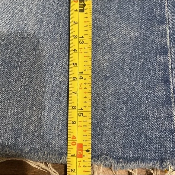 💫Zara - stretch blue jeans denim mini skirt Size US Small - 26 - Picture 6 of 6